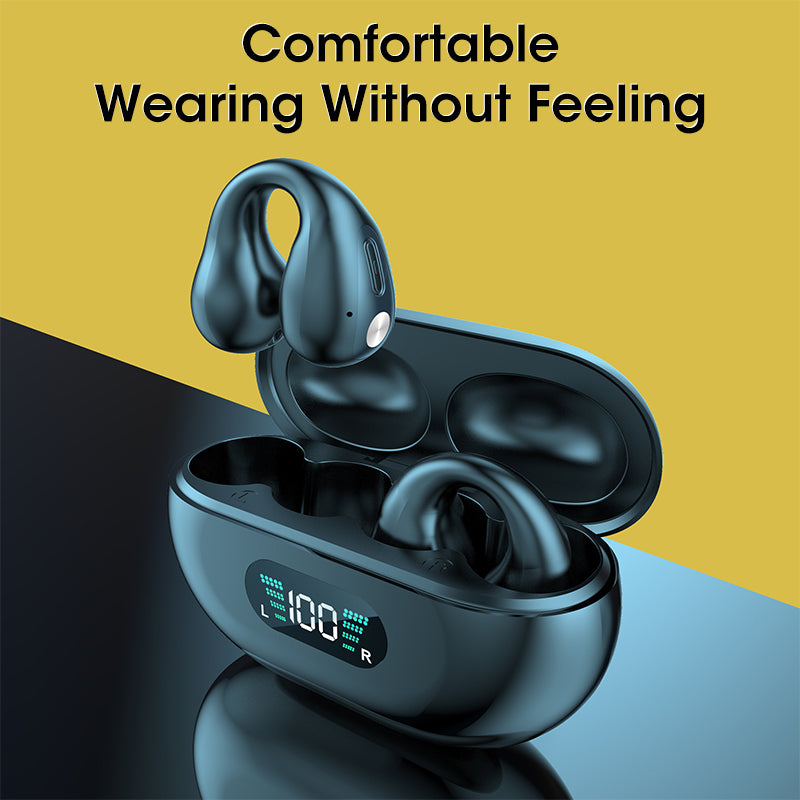 Ear-Clip Bluetooth 5.3 Wireless Earbuds with Touch Control