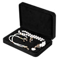 Black Velvet Jewelry Gift Box for Necklace, Ring and Earring Sets
