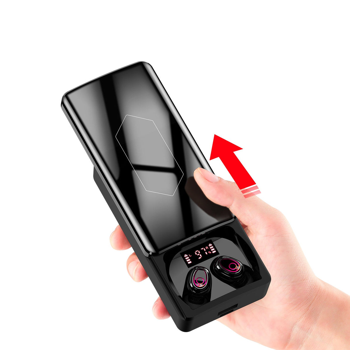 Bluetooth 5.1 Wireless Earbuds with LED Charging Case