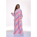 Oversized Sherpa Wearable Blanket Hoodie with Glow-in-the-Dark Print