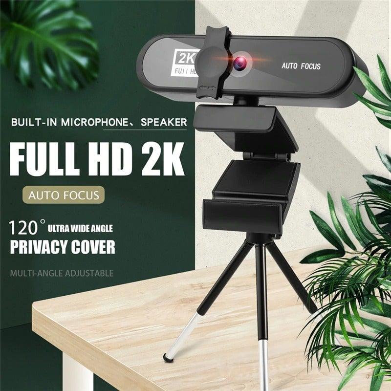 2K Autofocus USB Conference Webcam with Microphone