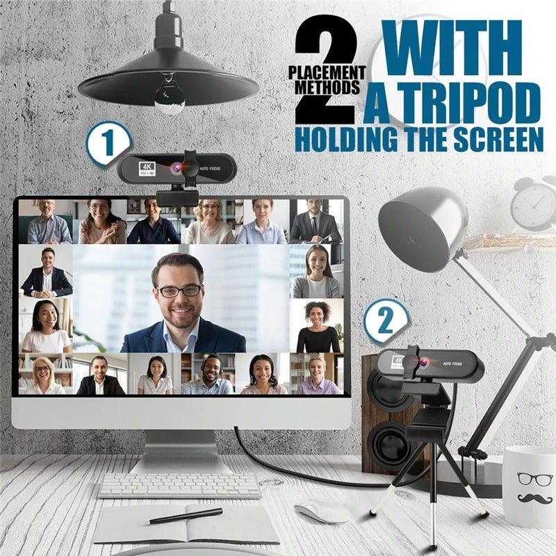 2K Autofocus USB Conference Webcam with Microphone