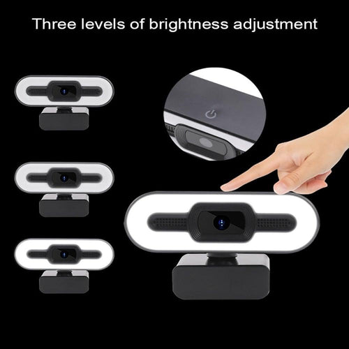 2K USB Webcam with Microphone and Auto Light Correction