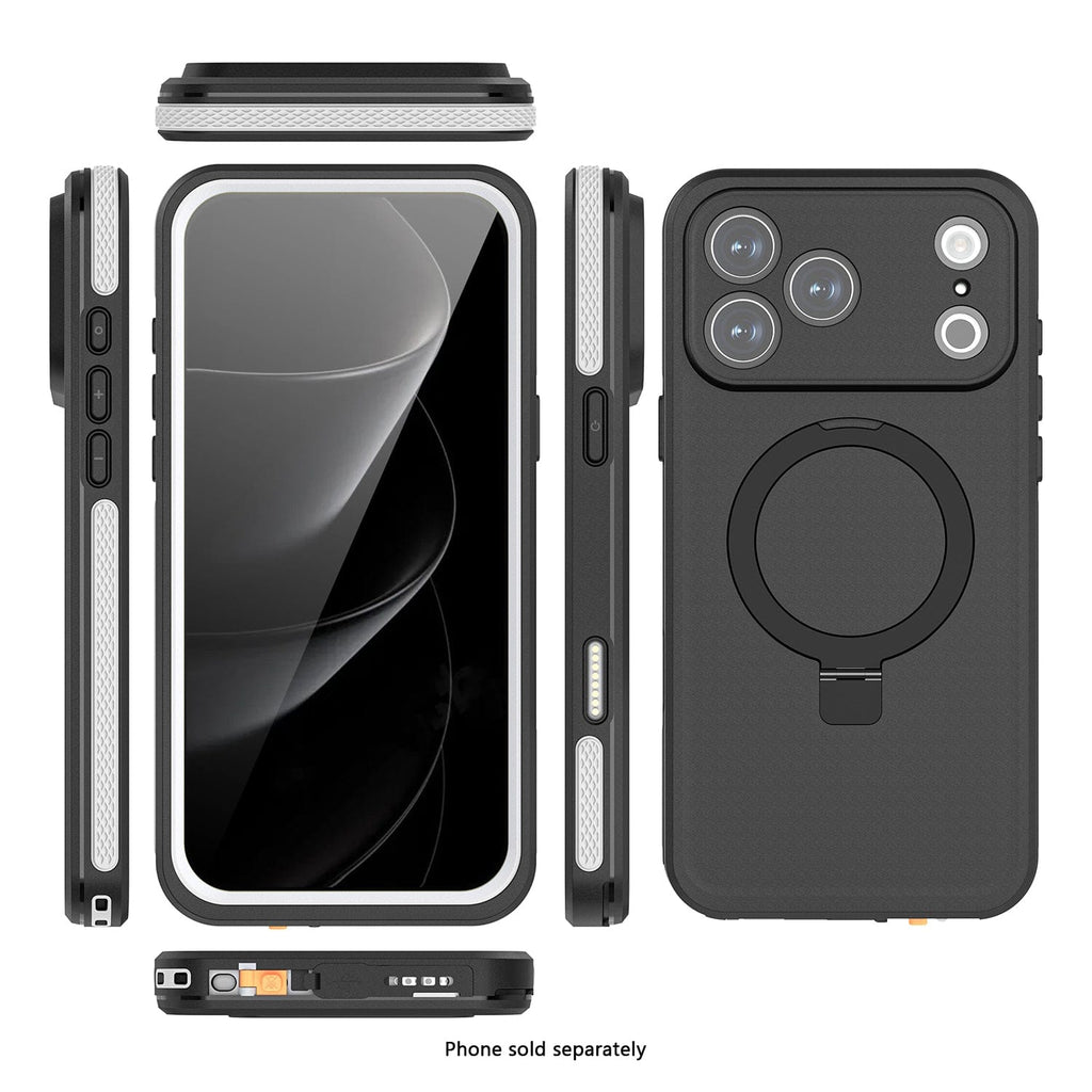 iPhone 17 Pro Rugged Case with MagSafe-Compatible Kickstand, Screen & Camera Protection | Oasis Series