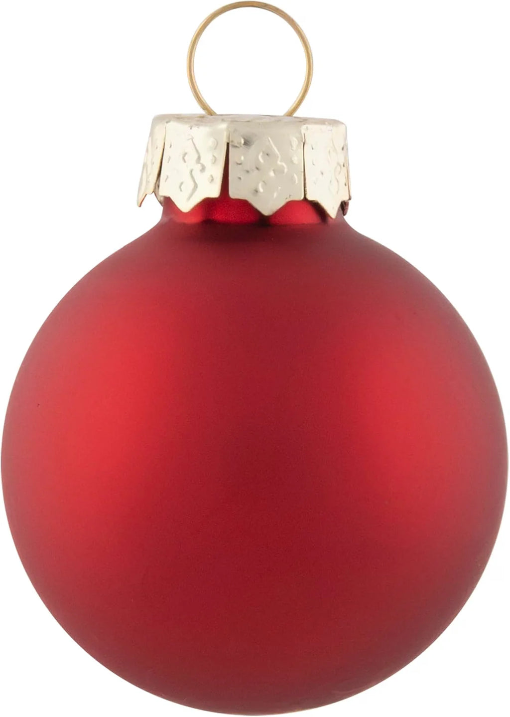Red Glass Ball Christmas Ornament Set, 40 Pieces, Shiny and Matte