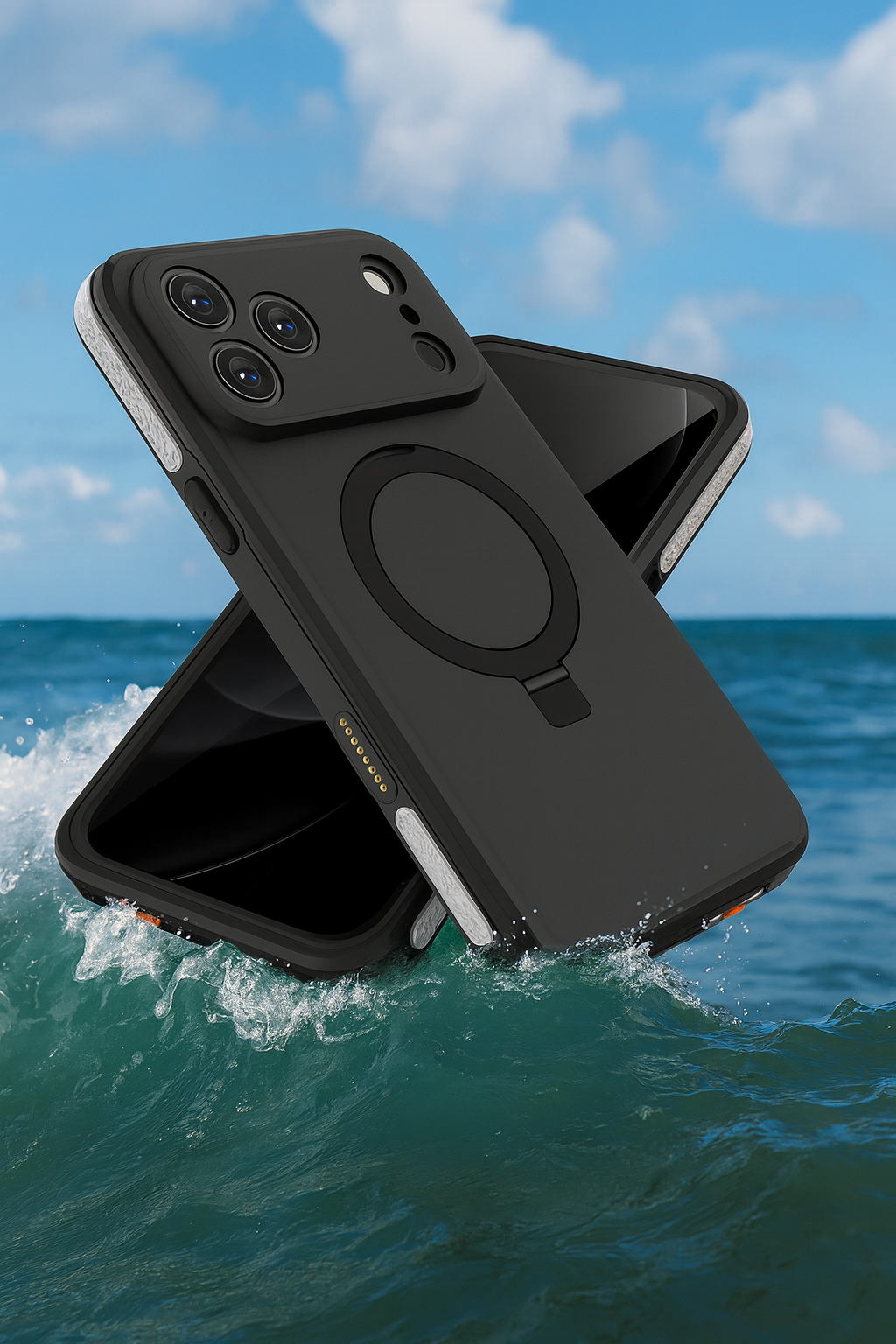 iPhone 17 Pro Rugged Case with MagSafe-Compatible Kickstand, Screen & Camera Protection | Oasis Series