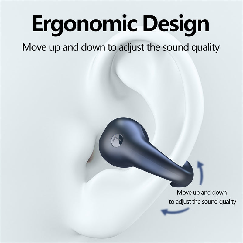 Ear-Clip Bluetooth 5.3 Wireless Earbuds with Touch Control