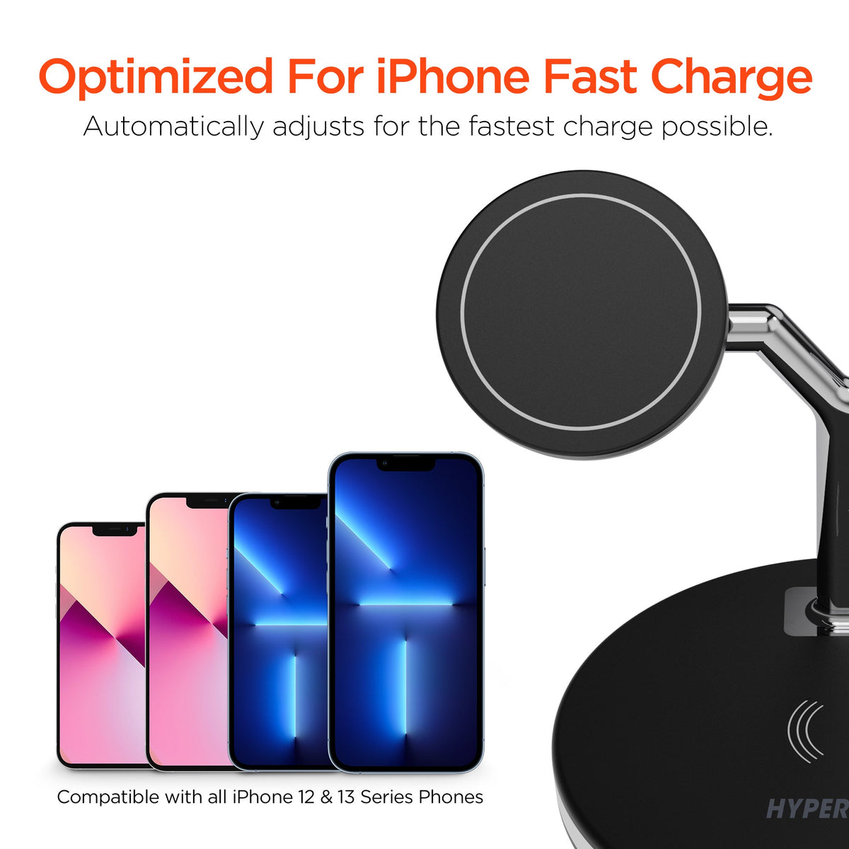 HyperGear MaxCharge 3-in-1 MagSafe-Compatible Wireless Charging Stand