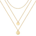 14K Gold Plated Layered Choker Necklace