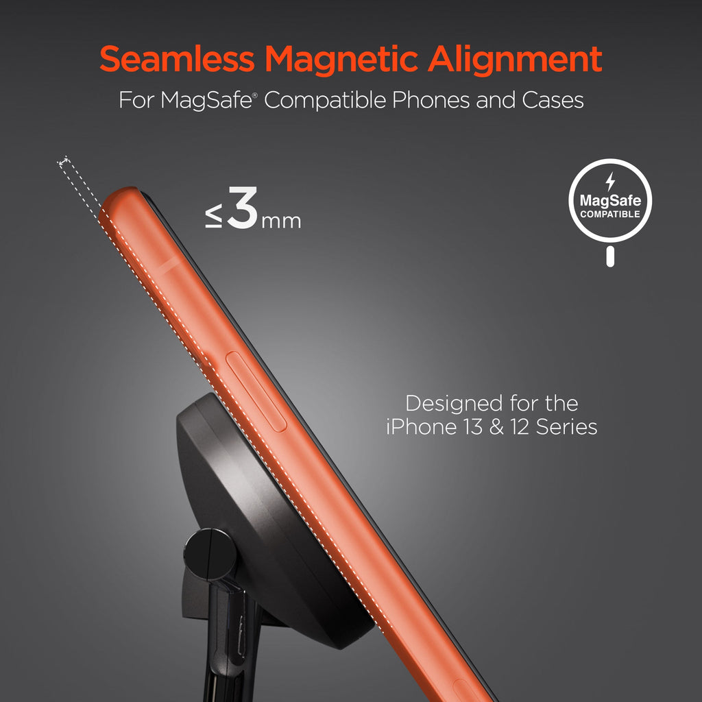 HyperGear MaxCharge 3-in-1 MagSafe-Compatible Wireless Charging Stand