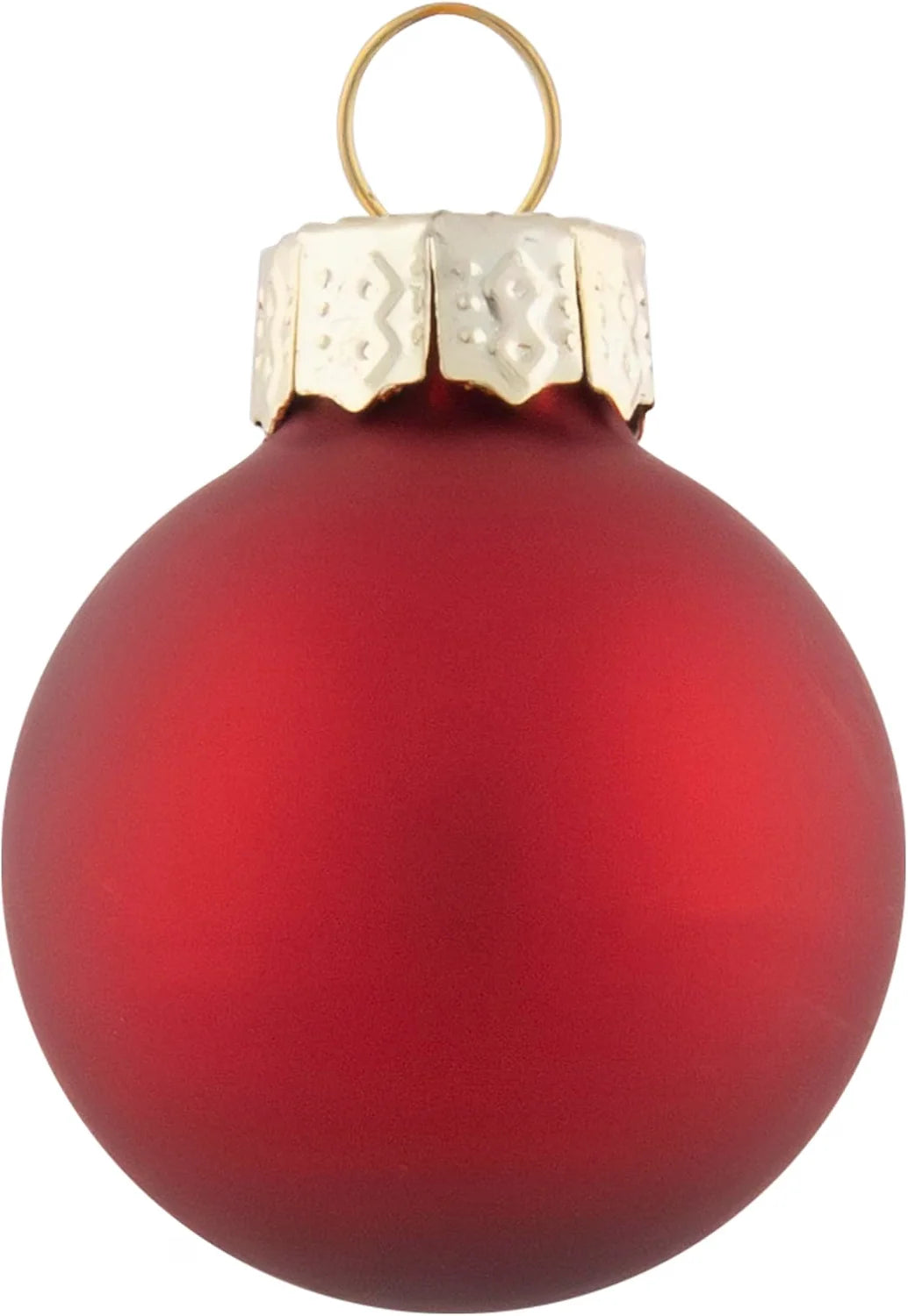 Red Glass Ball Christmas Ornament Set, 40 Pieces, Shiny and Matte