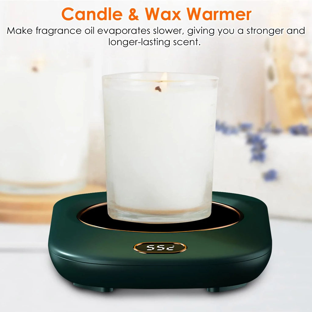 Electric Coffee Mug Warmer for Desk with 3 Temperature Settings and Auto Shut-Off