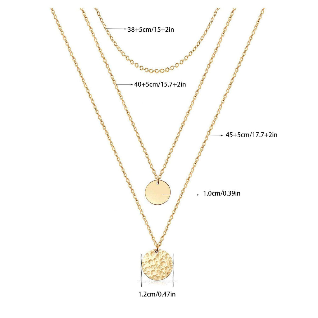 14K Gold Plated Layered Choker Necklace