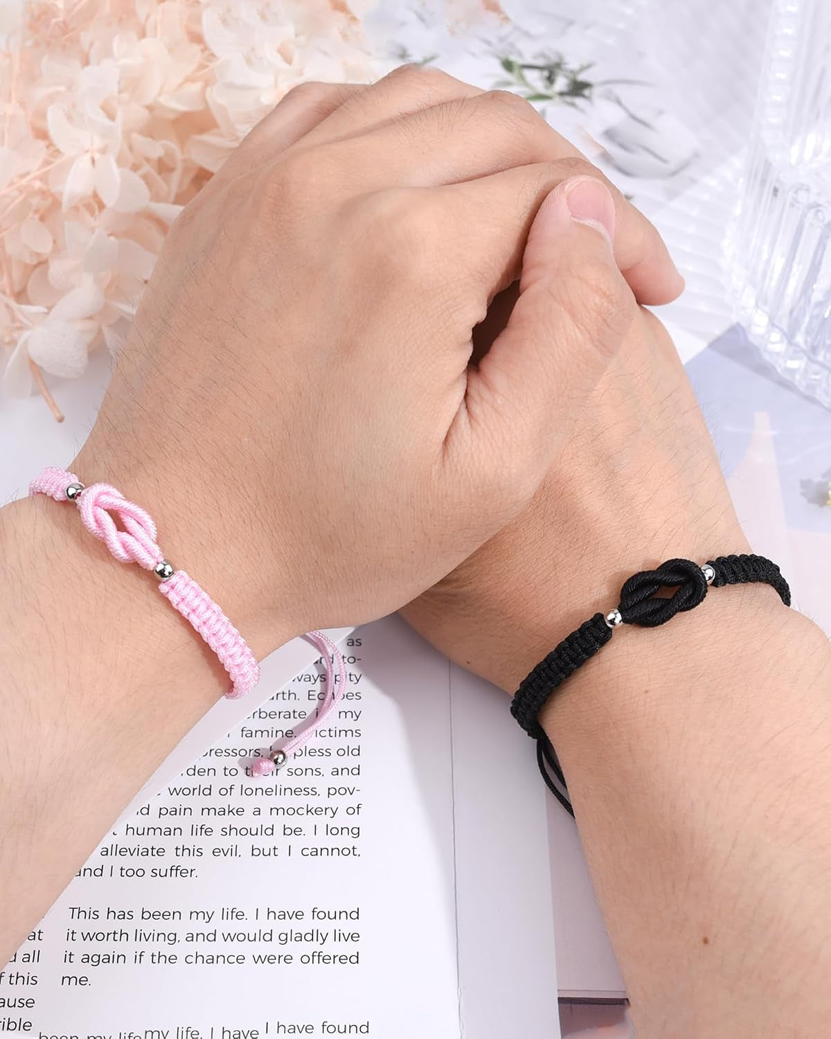 Matching Bracelet Set for Dad and Daughter or Mother and Son, 2-3 Pieces