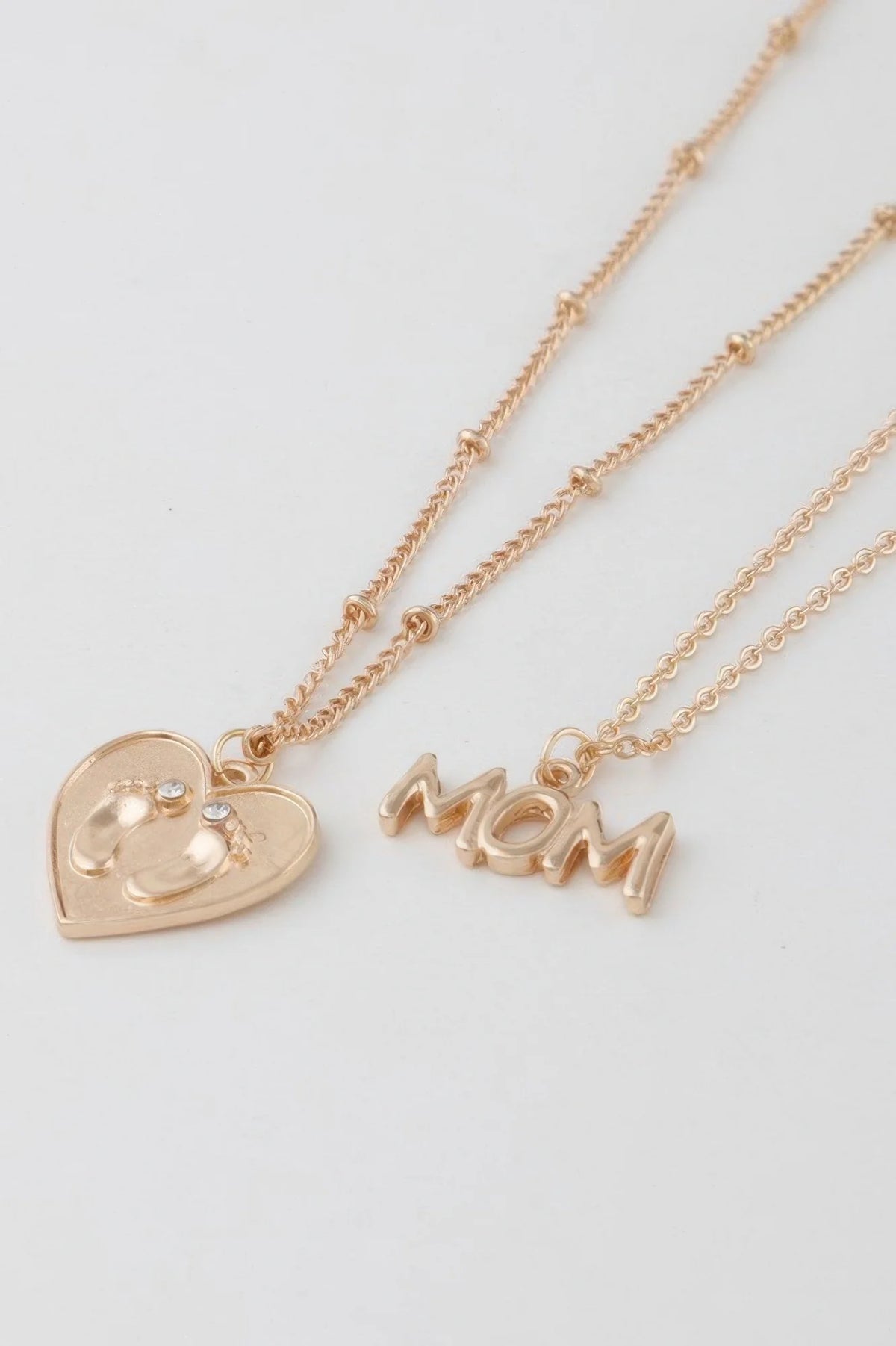 Mom Heart Pendant Necklace