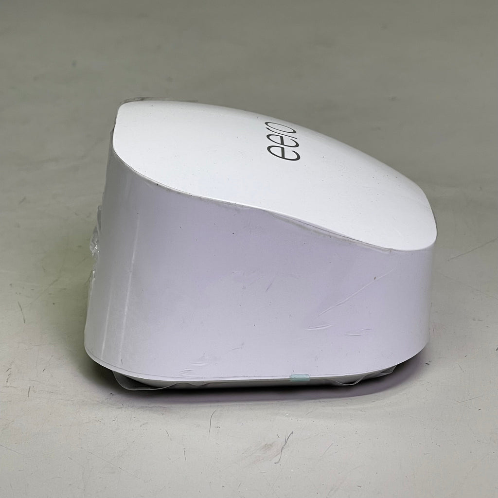 eero 6+ Mesh Wi-Fi Router, 1 Gigabit, Covers 1,500 sq ft, White (Open Box – No Power Adapter)