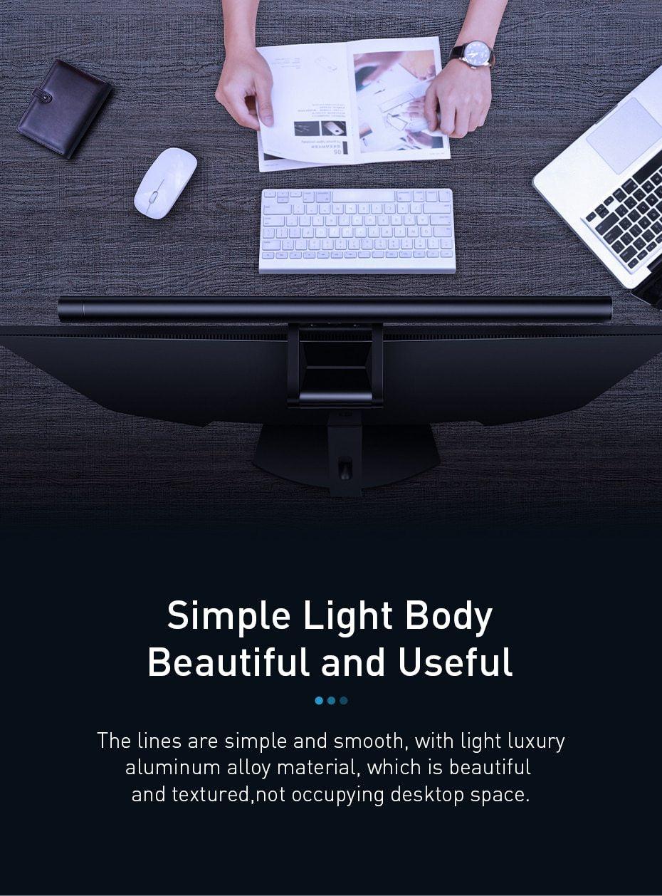 STEVVEX LED Monitor Screen Bar Light, Black