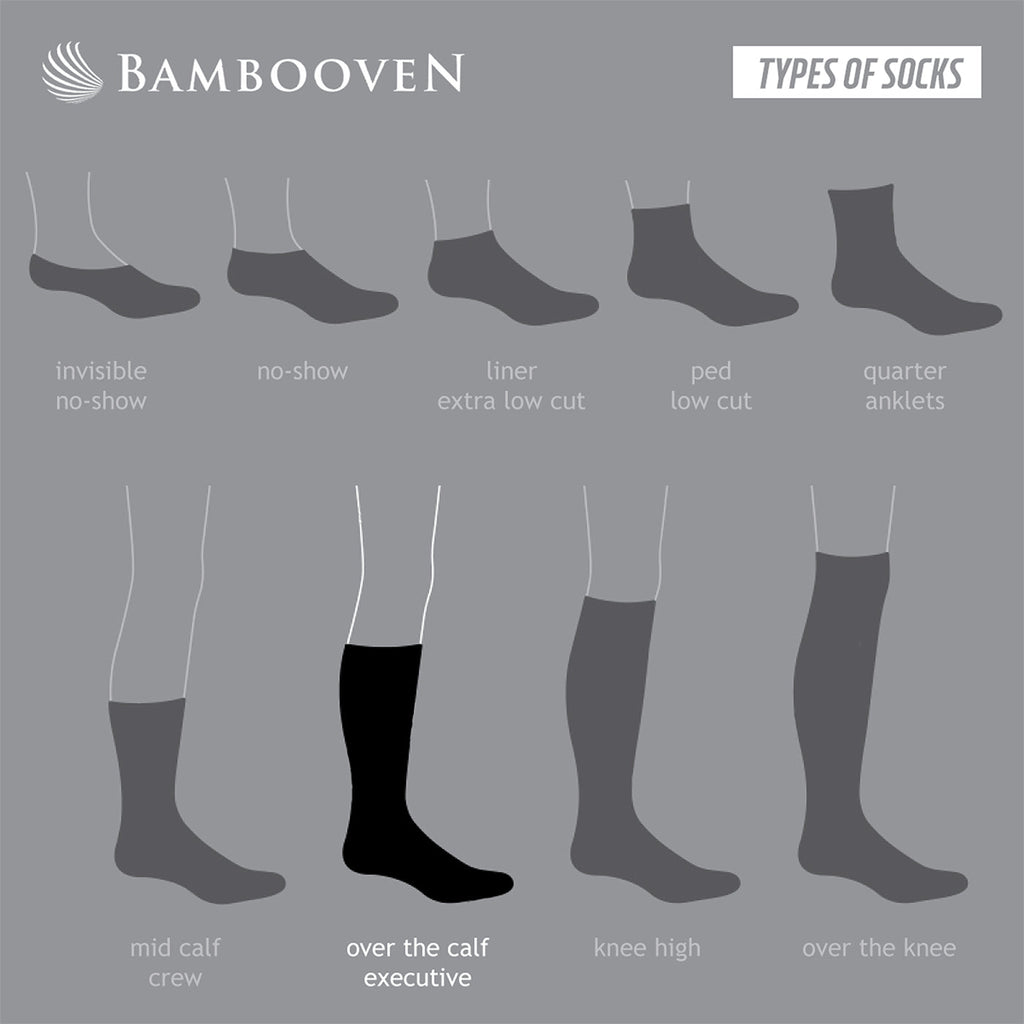 Men's bamboo dress socks 6-pack gift box in navy, slate, steel and brown