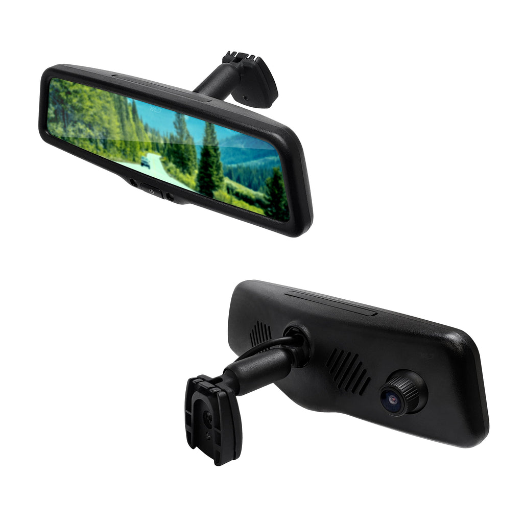 Master Tailgaters 10" Rear View Mirror Dash Cam with Backup Camera, 1080p, WiFi