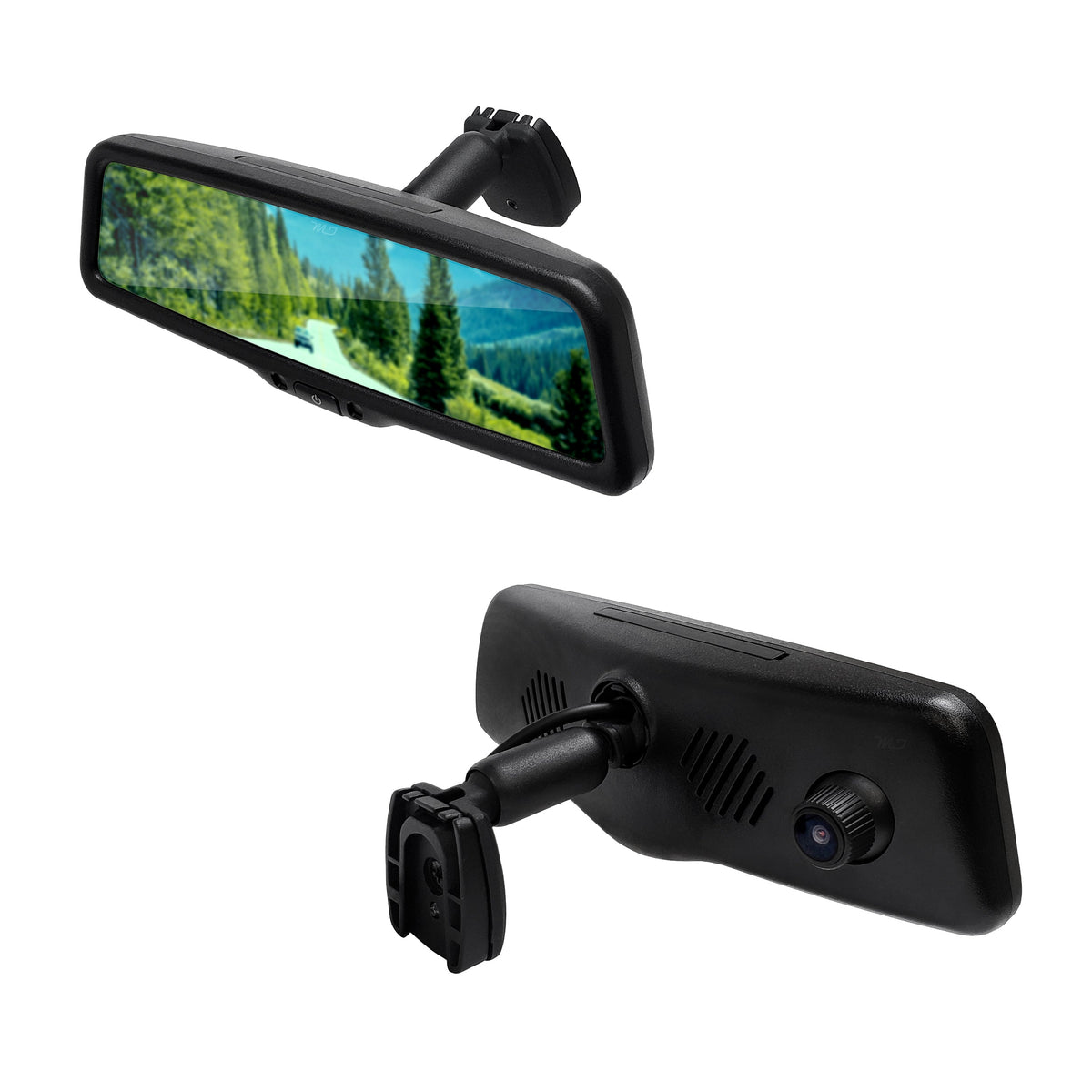 Master Tailgaters 10" Rear View Mirror Dash Cam with Backup Camera, 1080p, WiFi