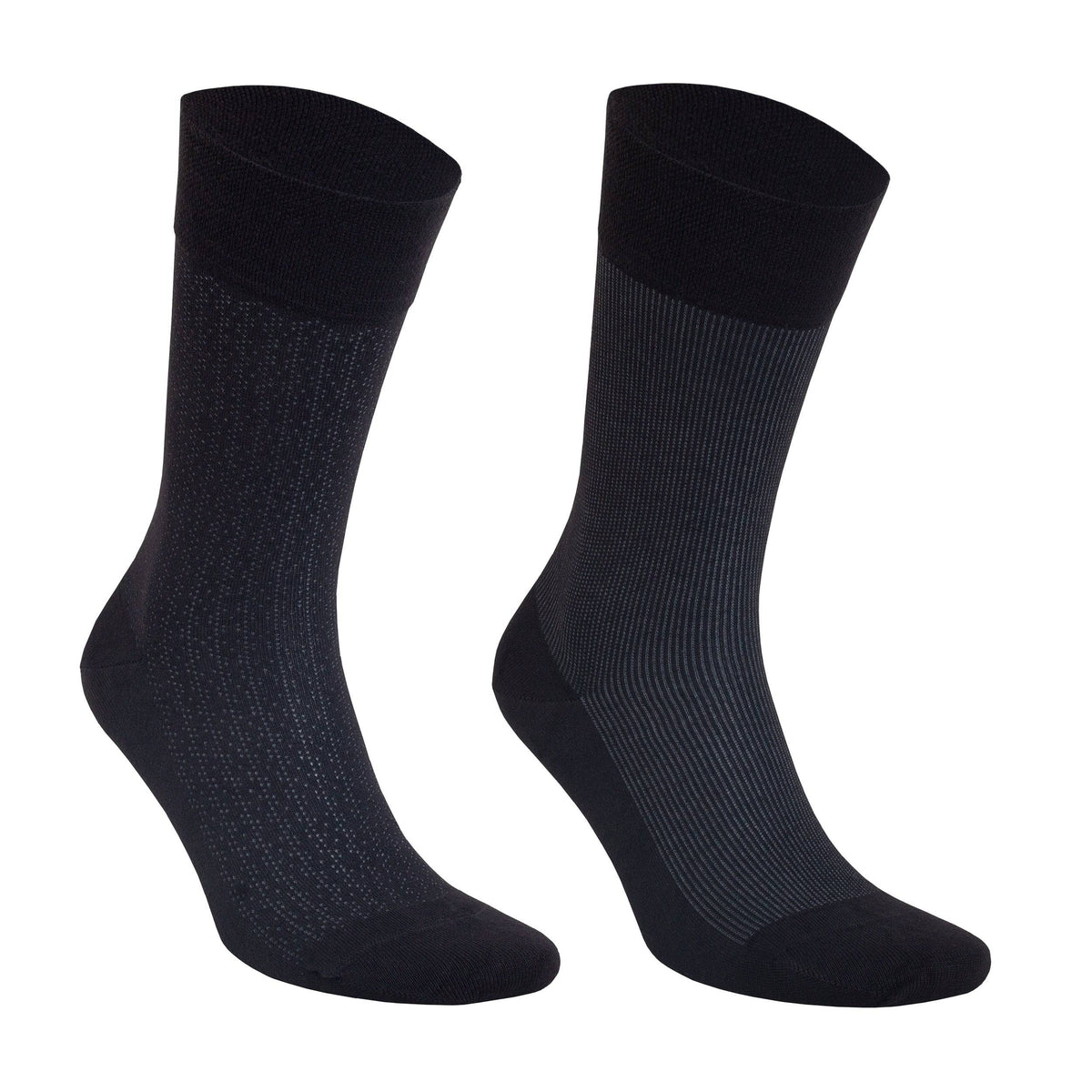 Men's bamboo dress socks 8-pack gift box in black, charcoal and taupe
