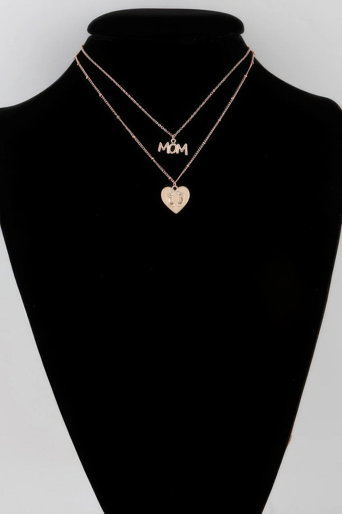 Mom Heart Pendant Necklace