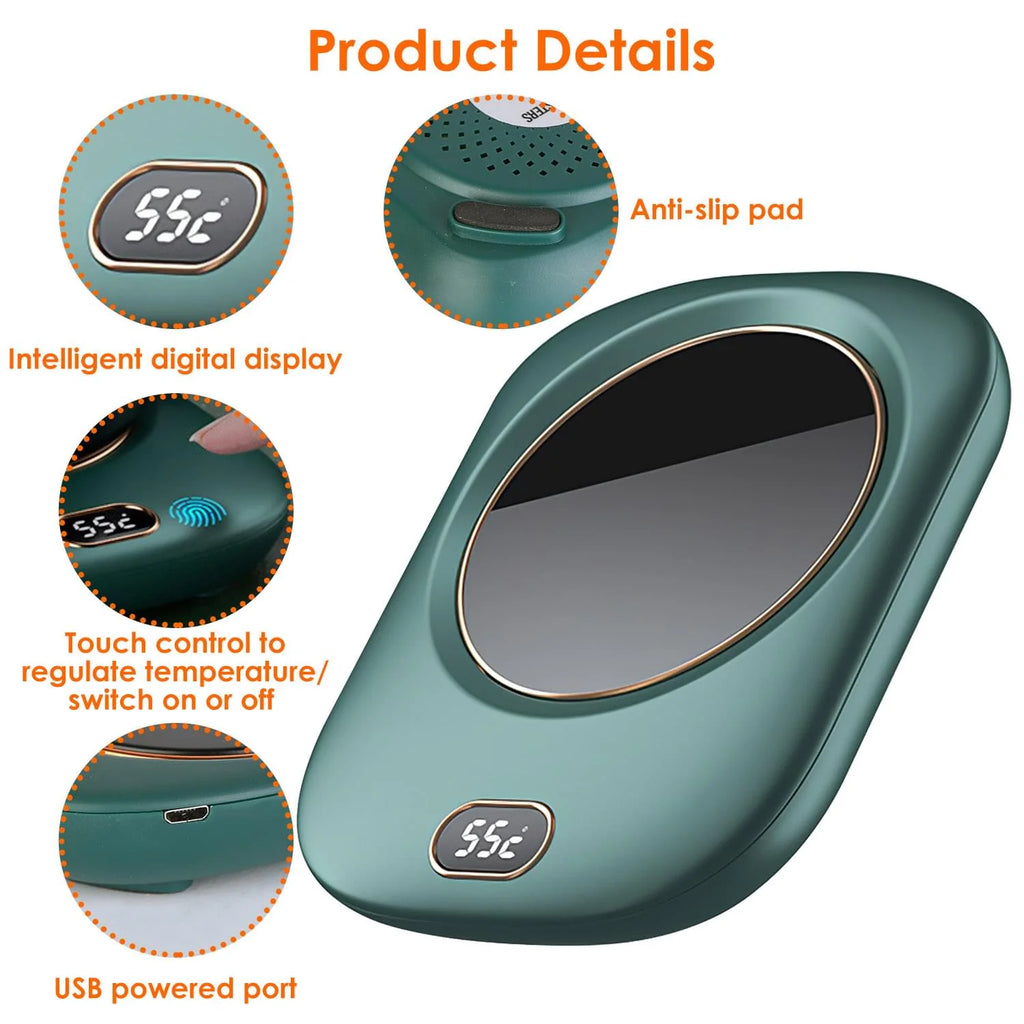 Electric Coffee Mug Warmer for Desk with 3 Temperature Settings and Auto Shut-Off