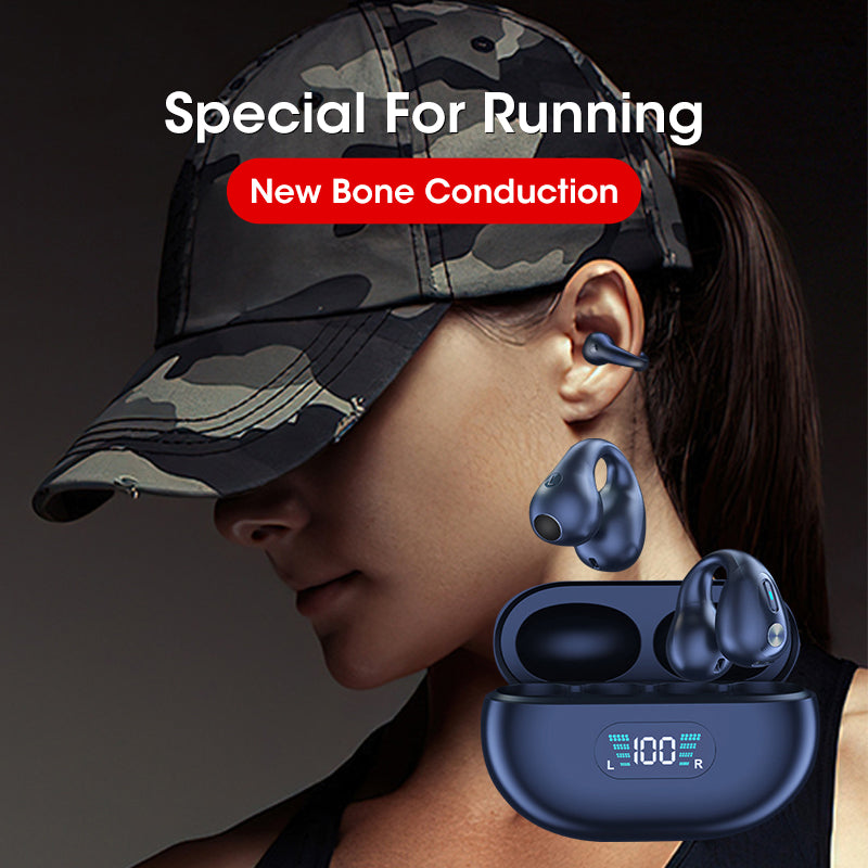Ear-Clip Bluetooth 5.3 Wireless Earbuds with Touch Control