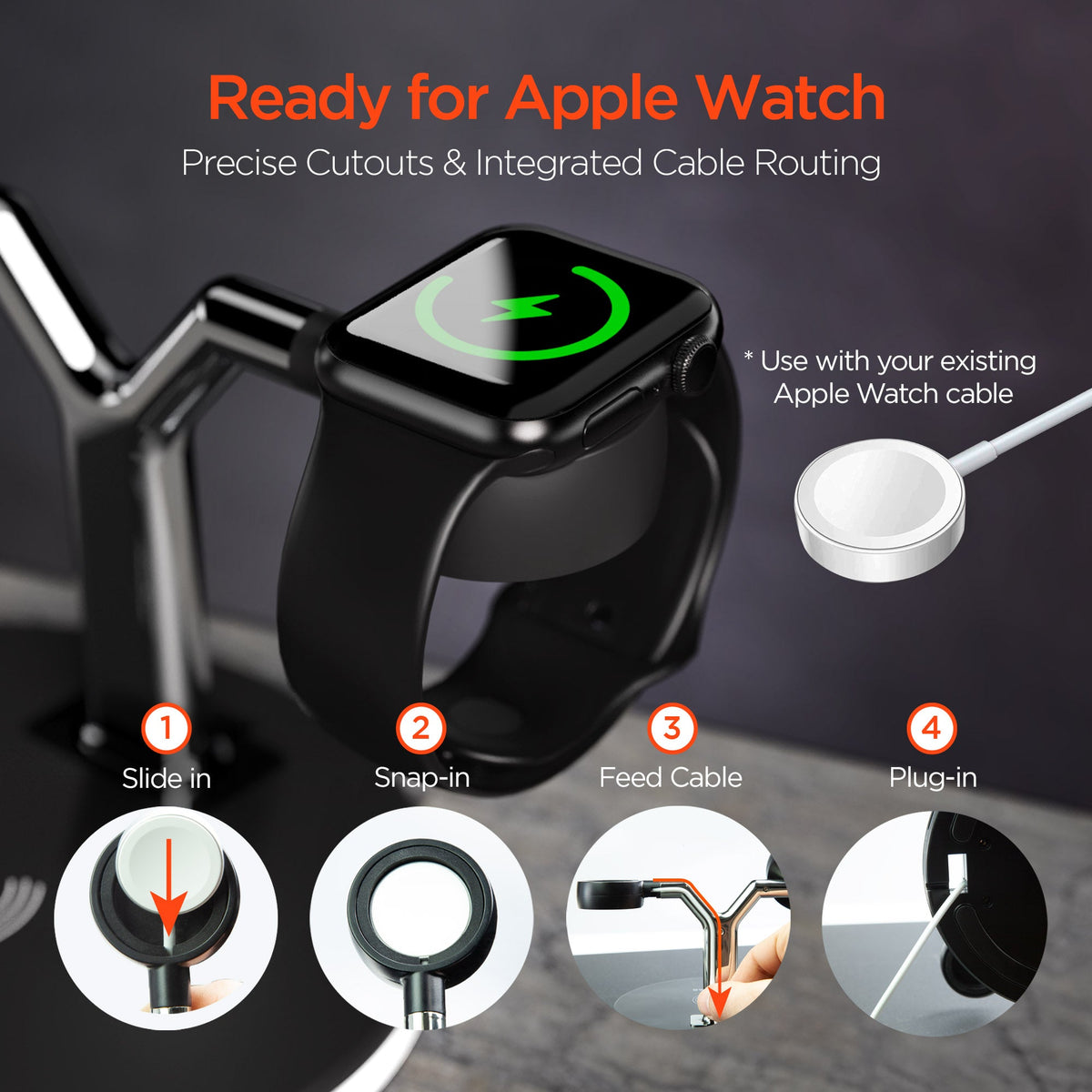 HyperGear MaxCharge 3-in-1 MagSafe-Compatible Wireless Charging Stand
