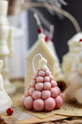 Large bubble Christmas tree soy candle