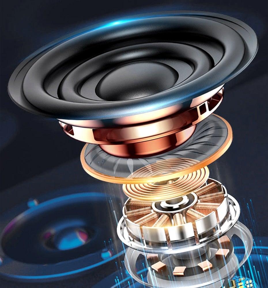 Bluetooth 5.1 Wireless Earbuds with LED Charging Case