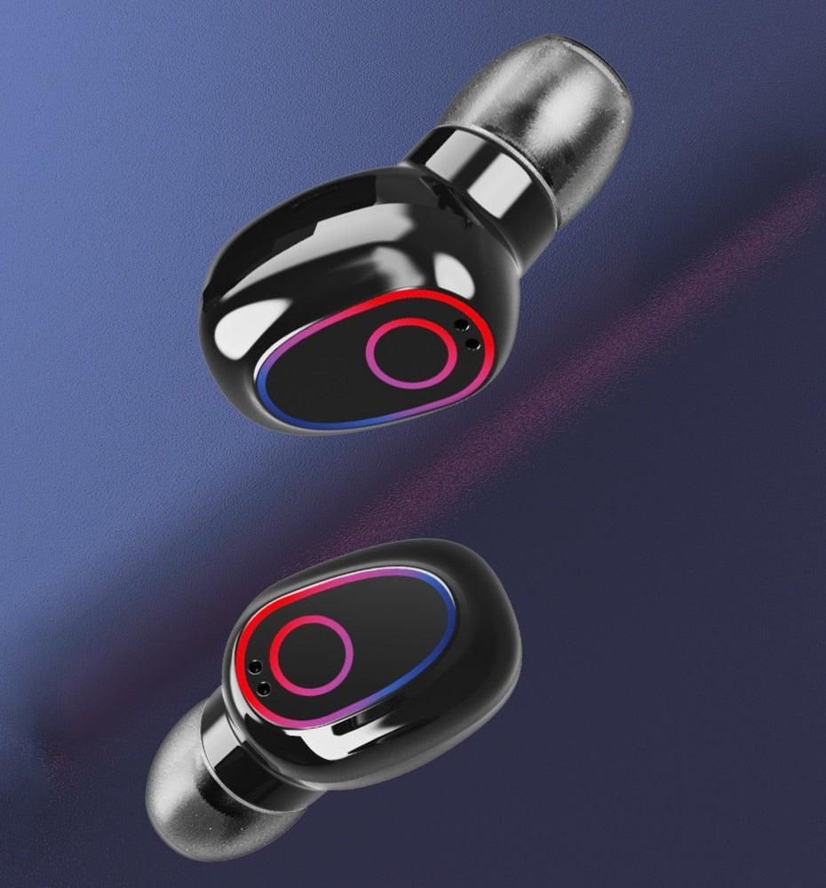 Bluetooth 5.1 Wireless Earbuds with LED Charging Case