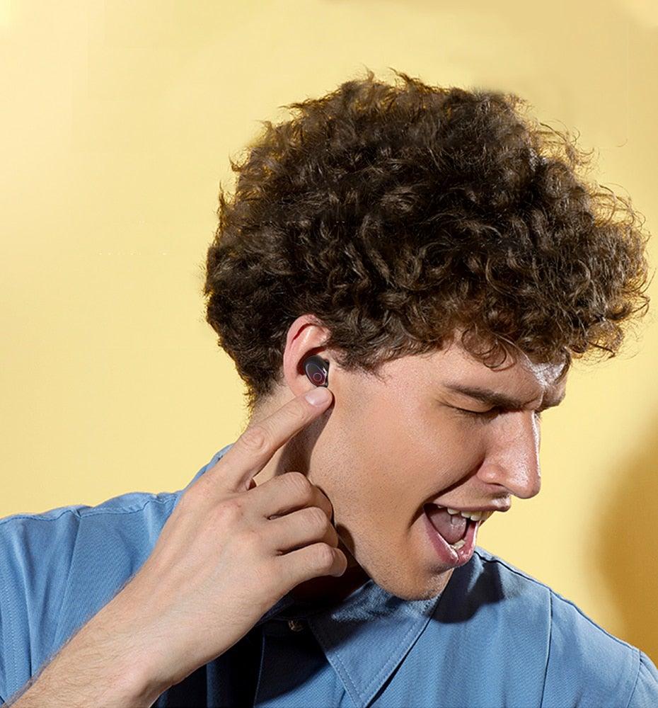 Bluetooth 5.1 Wireless Earbuds with LED Charging Case